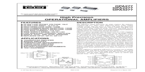 OPA277 – Datasheet Preview