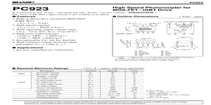 PC923 – Datasheet Preview