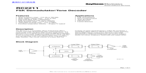 RC2211N – Datasheet Preview