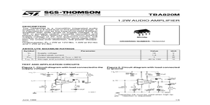 TBA820 – Datasheet Preview