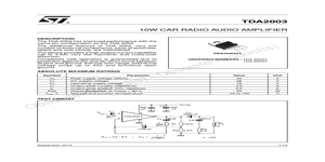 TDA2003 – Datasheet Preview