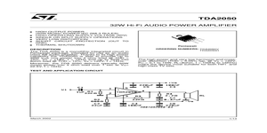 TDA2050V – Datasheet Preview