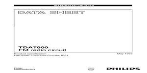 TDA7000 – Datasheet Preview