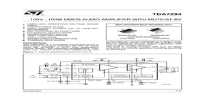 TDA7294 – Datasheet Preview