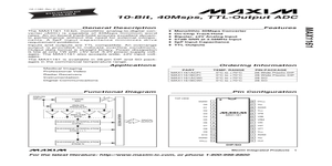 max1161 – Datasheet Preview