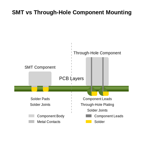 SMT vs Through Hole – Tutorial Image