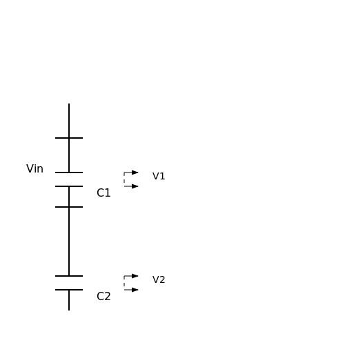 Capacitive Voltage Divider – Tutorial Image