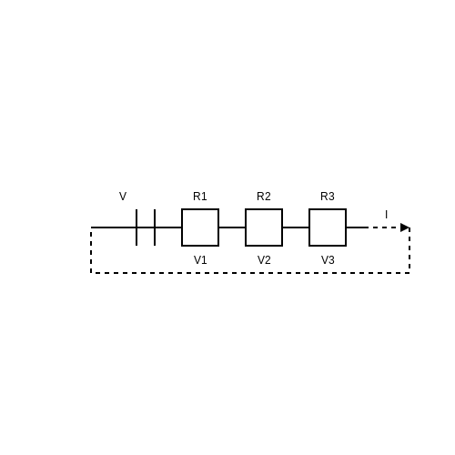 DC Series Circuit – Tutorial Image