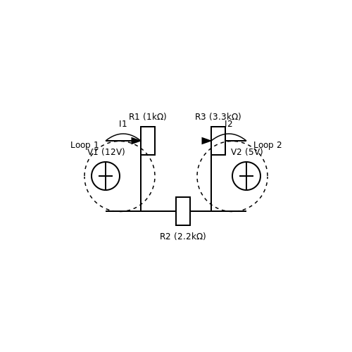 Kirchhoff's Voltage Law (KVL) – Tutorial Image